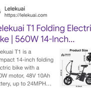 Bicicleta Eléctrica de 560 watt de Potencia - Img 56939160