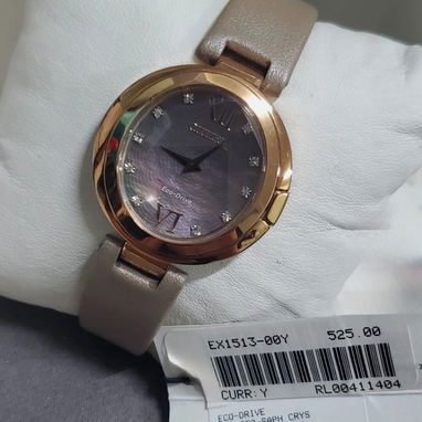 CITIZEN ECODRIVE CAPELLA (EX1513-00Y) CRISTAL DE ZAFIRO , 34MM CON MANILLA DE PIEL Y ACERO INOXIDABLE ORO ROSA 58049738 - Img 106105920