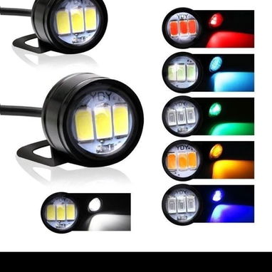 Luces led q parpadean estrobo se ponen en la base de los espejos en la moto - Img 80721090