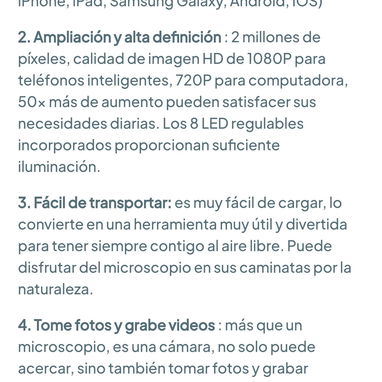Microscopio Digital HD (F201) 🌐 - 6/7