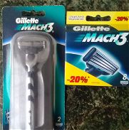 Vendo juego de cuchillas Gillette Mach 3 y el baston de afeitar de ihual marca.r - Img 45473877