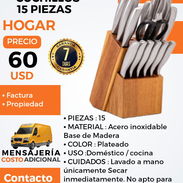 SET DE CUCHILLOS DE 15 PIEZAS. - Img 54980551