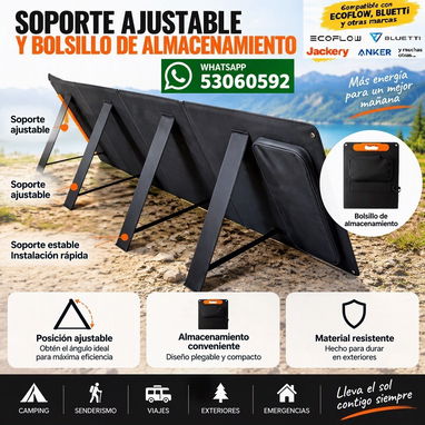 PANEL PLEGABLE PORTÁTIL 180W  PARA ECOFLOW BLU ETTI ETC... - 2/4