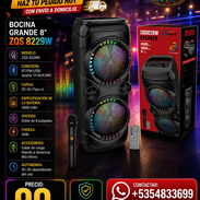 🔉 KARAOKE Y MAS 🔉 BOCINA BLUETOOTH 8" CON KARAOKE Y MANDO A DISTANCIA. 📲 54833699 - Img 56885457