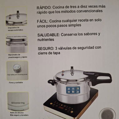 🍲Ollas de Presión de 4 y 7 litros. Para Cocinas de Inducción, Gas, Infrarrojas, etc. - Img 115942875