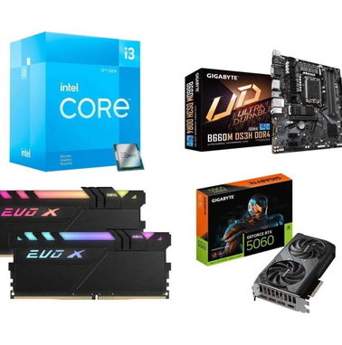 CPU i3 12100f PRO B660M-E crucial 16GB KIT Crucial 16GB kit (8GBx2), 204-pin SODIMM, DDR3 PC3-12800, at