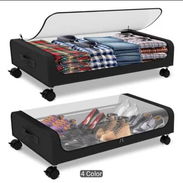 Cajón de almacenamiento rodante para debajo de la cama. Contenedor para almacenamiento con ruedas - Img 56680679