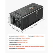 Inversor Cargador VEVOR 3000W 9000W Pico Baja Frecuencia 24V a 120V Onda Pura P0785-AV004 - Img 57594100