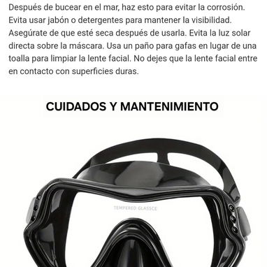 2 Modelos/Máscara y Snorkel para hacer buceo/Snorkeling - Img 96016872