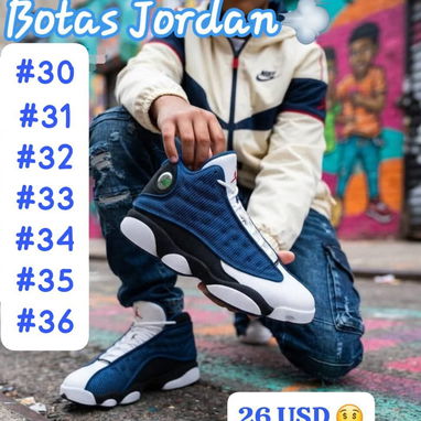 Botas Joedan y tenis Nike force para niños numeros que hay  en las fotos - 4/5