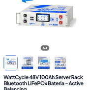 WattCycle 48V 100Ah Server Rack Bluetooth LiFePO₄ Bateria - Img 58172285