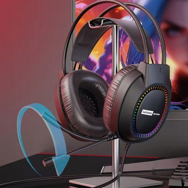 AUDÍFONOS GAMING 7.1 SURROUND MARCA LENOVO PARA PC (NUEVOS EN CAJA) - Img 113472736