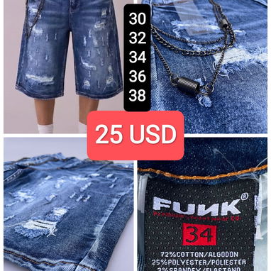 Jeans y bermudas de mezclilla. Sandalias. - 2/4