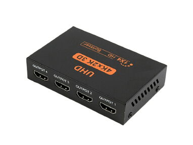 ✳️ Splitter HDMI 4K con Cable de Alimentación Externa Incluido SUPER CALIDAD 🛍️ Splitter 1x4 (4K) NUEVO a ESTRENAR - Img main-image-45028039