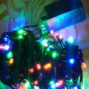 vendo para el arbolito de navidad: Guirnalda(luces) en colores de 100 luces en 3000 cup(lineal  6 m y 3 m). - Img 42151521