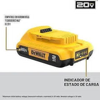Taladro inalámbrico de 20 V MAX y destornillador de impacto, taladro eléctrico sin escobillas, kit combinado de herramie - 7/10