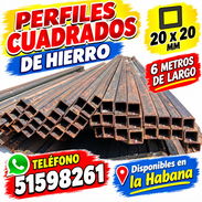 Perfiles de hierro cuadrados 20x20 de 6 metros - Img 58212375