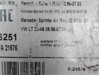 Pastillas de freno de Mercedes sprinter Okm - Img 67790541