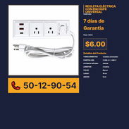 REGLETA ELÉCTRICA CON ENCHUFE UNIVERSAL VPT# -0286 - Img 56244407
