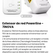 Extensor de red Powerline -7iNOVA. Nuevo - Img 49700210