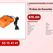 CARGADOR DE BATERÍA 21V FD25402110 VPT-0068 - Img 56196251