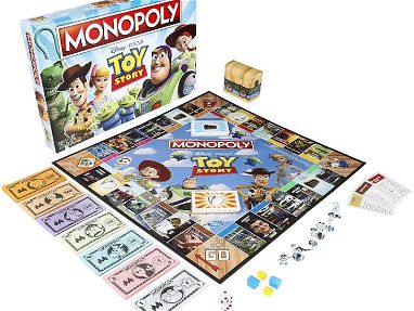 Monopolio Disney Toy Story - con 6 personajes de la película Woody, Buzz Lightyear, Bo Peep, Jessie, Alien o Rex,Sellado - Img 56669282