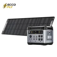 ESTACIÓN DE ENERGÍA ECOFLOW DE 2400 WATTS PICO DE 4500 WATTS + PANEL SOLAR DE 400 WATTS - Img 55811894