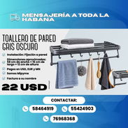 TOALLERO DE PARED GRIS OSCURO – $22 USD - Img 57548495