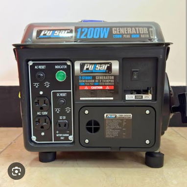 Pulsar 1200W generador portátil a gas Completo con un arranque de retroceso y con dos salidas de CA de 120 V - Img 123478932