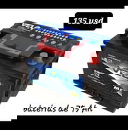 Bateria de 60 y 75 amp nuevas en su caja con 1 mes de garantía y gato hidráulico de patín - Img 47497672