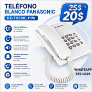 TELEFONO BLANCO PANASONIC - KX-TS500LX1W, ENTREGA DE FACTURA, VARIEDAD DE ARTÍCULOS DE TECNOLOGÍA, ETC - Img 54863425
