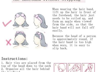 Bandas para el cabello de mujer, cintas para el pelo, Diademas - Img 50669751