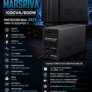 ⚡️BACKUP⚡️MARSRIVA 1000VA-600W CON 2 BATERIAS 12V7A DE 110V.  MENSAJERÍA CON FCATURA Y GRANATÍA. 📲 54833699 - Img 55704881