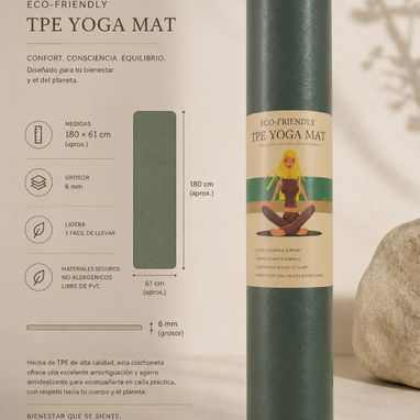 🧘♀️ Estera de Yoga Antideslizante 💲 PRECIO: 16 USD - Img 122574897