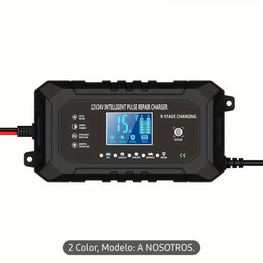 Cargador inteligente todo tipo de Bateria de 12v-15A y 24v-8A - 5/6