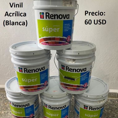 Pinturas Vinil Acrílica color Blanco (Renova) - 2/2
