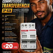 ⚡🔌 ¡Protege tu sistema eléctrico con un Conmutador de Transferencia 2P 63A! 🔌⚡ ✅ Conmutador de Transferencia 2P – 63A - Img 57229387