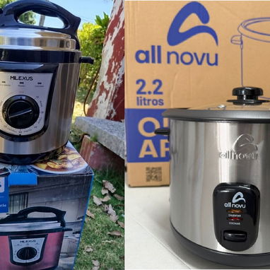 Combo Olla Multifuncional Analógica Wynwood 6L 90 minutos + Arrocera All Novu 12 Tazas Inoxidable $125 USD Transporte - Img 125641651