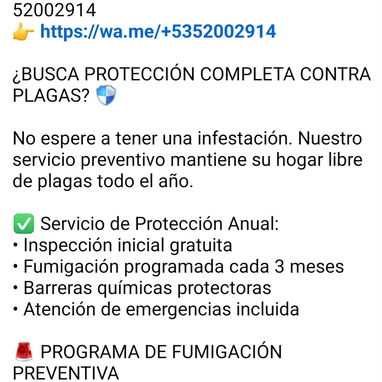 Fumigación Y Control De Plagas - Img 113507866