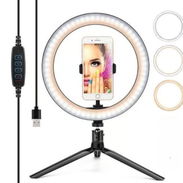Ring Light LED de 10 pulgadas con soporte para teléfono y trípode | Creacion de Contenido | N... | videojuegoshabana.com - Img 55999394