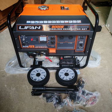 *Planta eléctrica LIFAN de 8000 w gas de la calle y gasolina encendido por yoyo y llave ( motor de arranque ).110 y 220 - Img 123423803