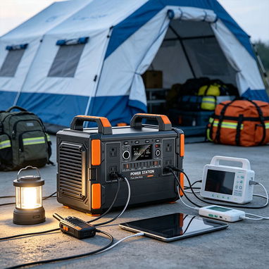Solar Generator 200W-2500W 300W Fast Charging UPS with Pure Sine Wave Supports LiFePO4 Battery Home Emergency Outdoor Ca - 5/6