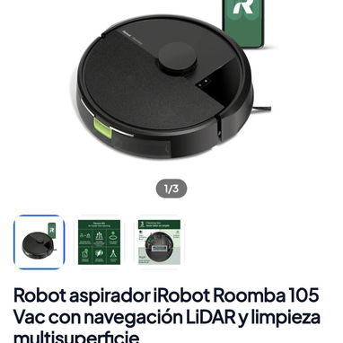 Robot aspiradora y fregasuelos con control por celular (hay otros modelos) - 7/10