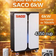 Inversor solar híbrido Saco todo en uno de 6kw con 15ke de respaldo en oferta x 4350 usd con garantía y Mensajería grati - Img 57332870