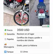 Moto de gasolina Suzuki. Con certifico de chapa a tu nombre - Img 50226484