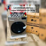 LAVADORA SECADORA AL VAPOR LG 14 KG 950 USD - Img 55292683