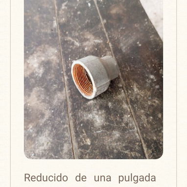 Piezas para plomería, galvanizadas medidas atipicas. - 3/8