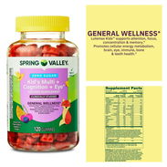 Multivitaminas para niños, con apoyo para la vista, la concentración y la memoria 120 gomitas - Img 53078062
