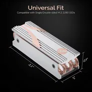 25usd SABRENT M.2 2280 SSD Rocket Disipador de calor en plata - Img 55701260