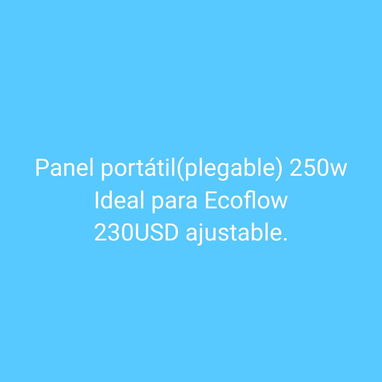 Panel solar portátil plegable 250 W - Img 123637716